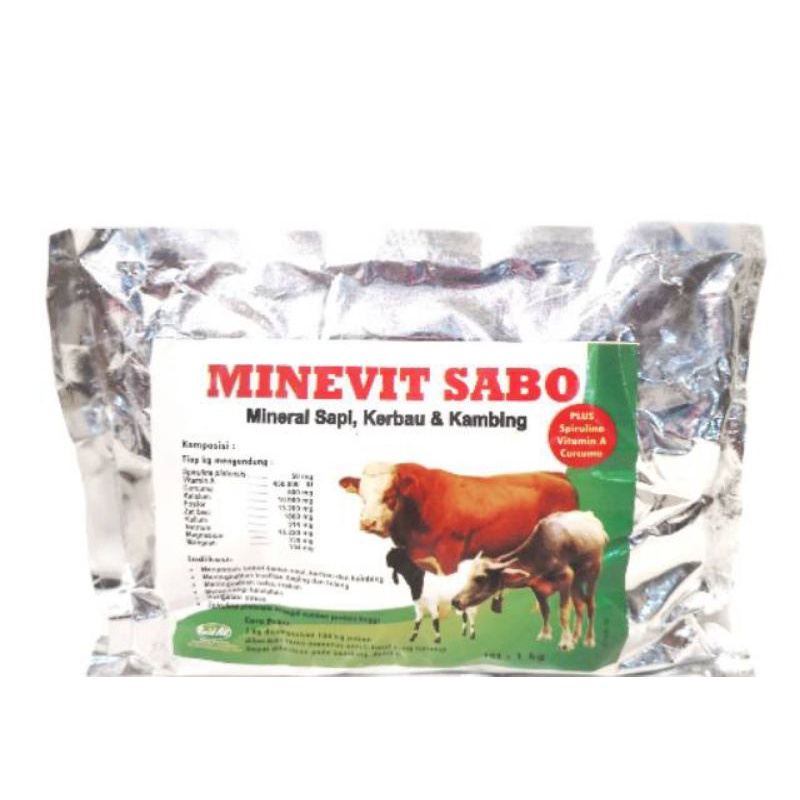 MINEVIT SABO MINERAL SAPI KERBAU KAMBING 1 KG / raid all