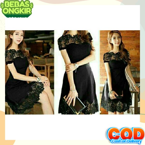 Gaun Pesta Murah Midi Drwss Selutut Dress Wanita Mewah Gaun Pesta Kondangan Cewek Cantik Deres Party