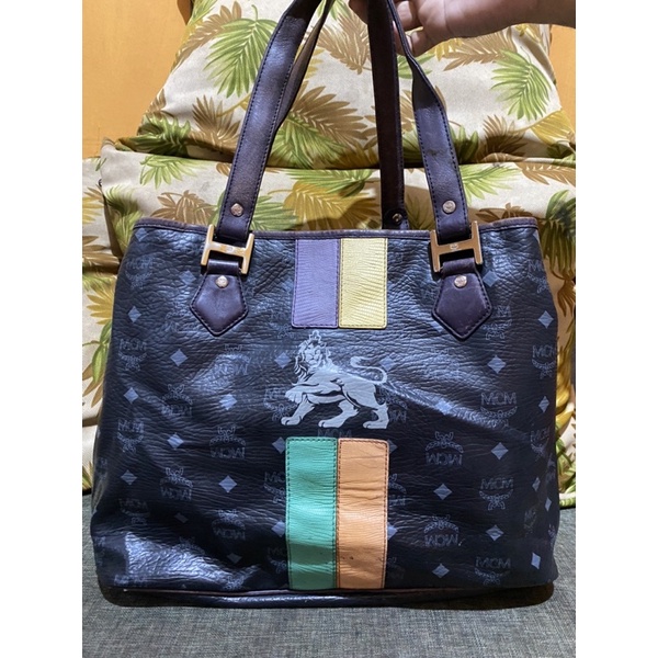 preloved totebag singa brand mcm munchen original