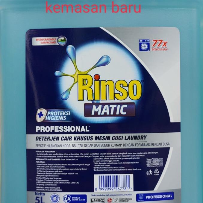 rinso matic 5 liter cair