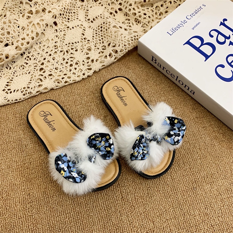 LittleAaron FURRY POLKA Sandal Anak Perempuan  Model Lucu 2-8 Tahun Import PART 1 Sport Termurah Sendal Bayi Anak Cewek Cowok