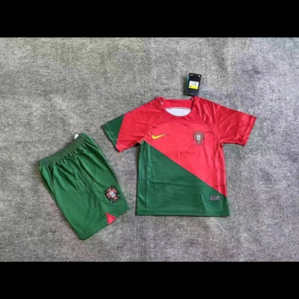 Unik JERSEY BOLA KIDS PORTUGAL HOME WORLDCUP 2022 GRADE ORI IMPORT - 26 Diskon