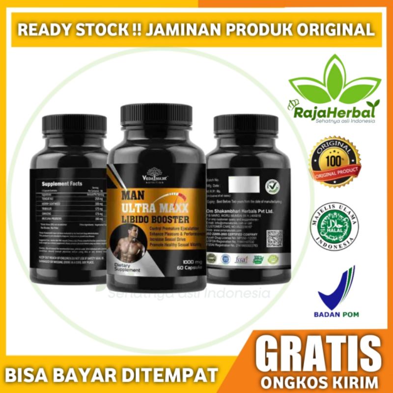 Vedamaxx Man Ultra Maxx Obat Libido Booster Memelihara Kesehatan Pria