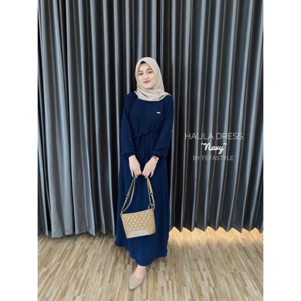 HAULA DRESS by Fefastyle - BAHAN CRINKLE AIRFLOW