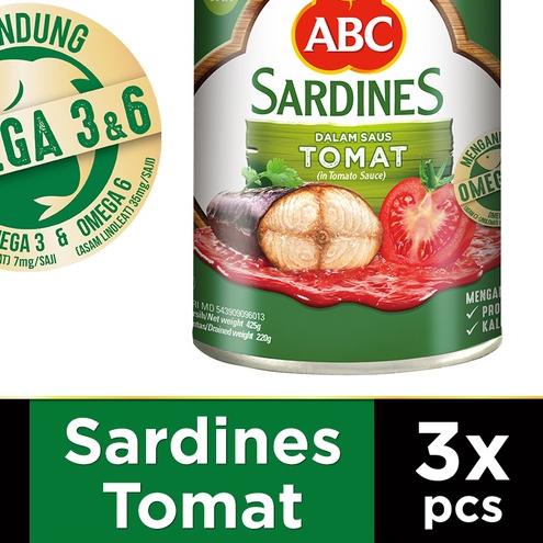 

ABC Sarden Saus Tomat 425 g - Multi Pack 3 pcs