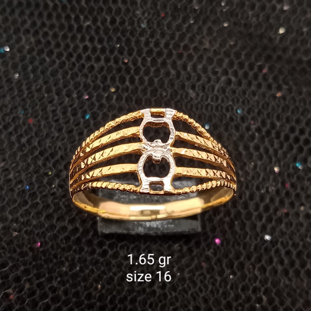 Cincin emas 17K - 1.65 gr kadar 750 - 3948