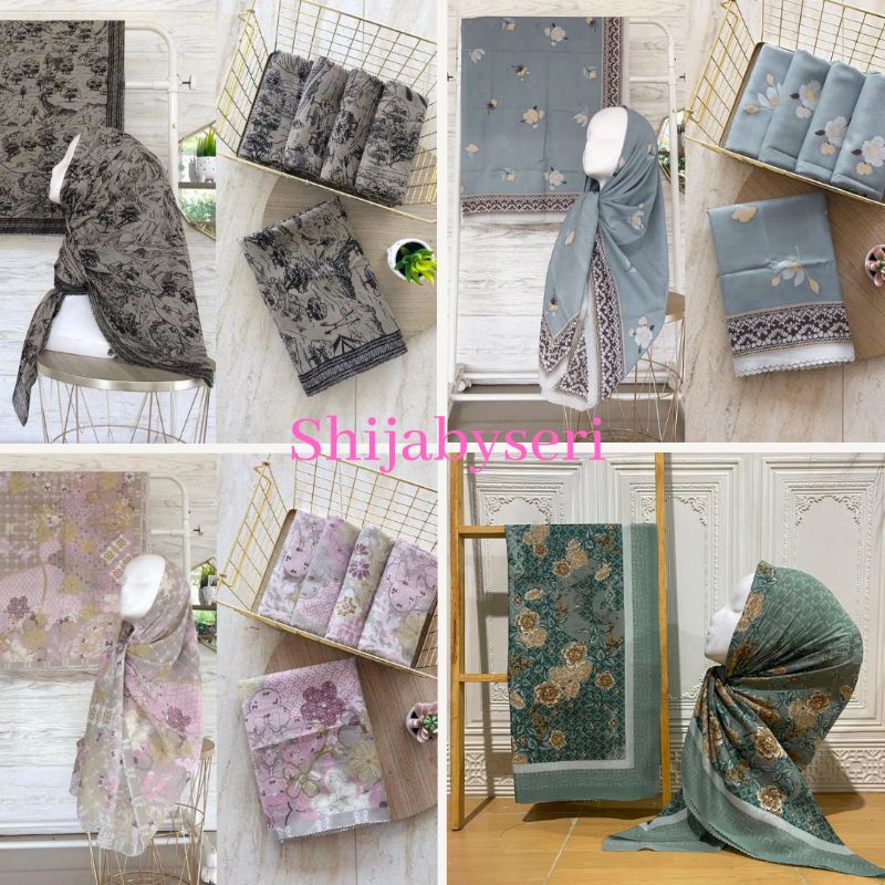 HIJAB VOAL MOTIF LC 40 MOTIF CANTIK