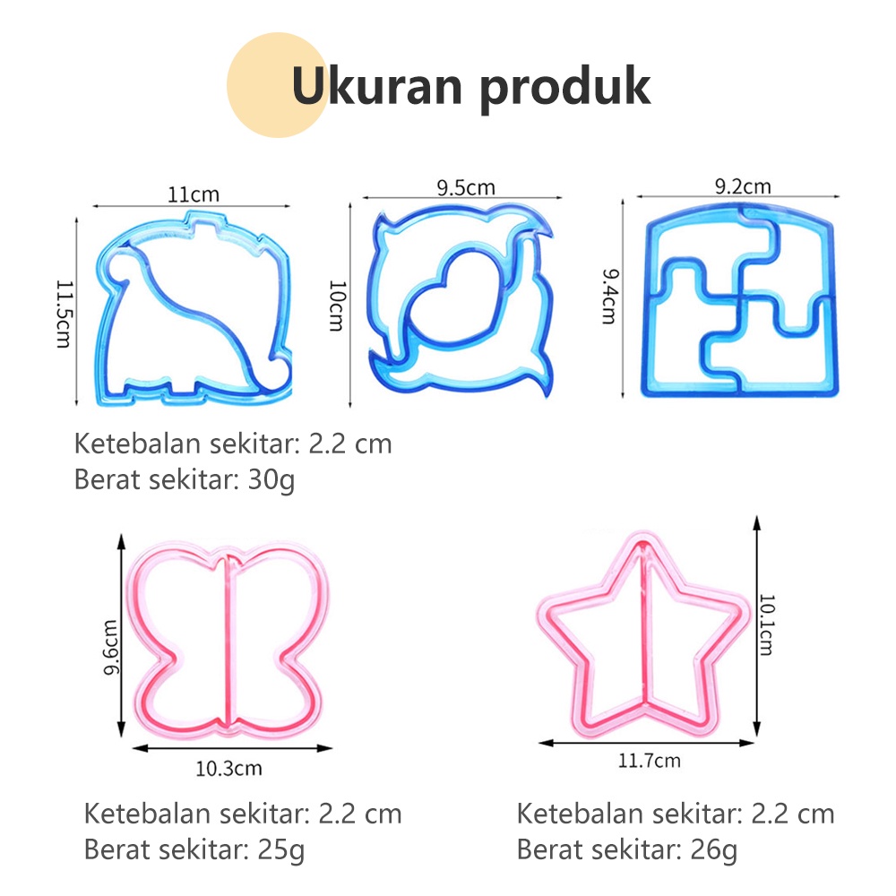 Lakhu Cetakan roti tawar sandwich /cetakan pemotong roti sandwich cutter