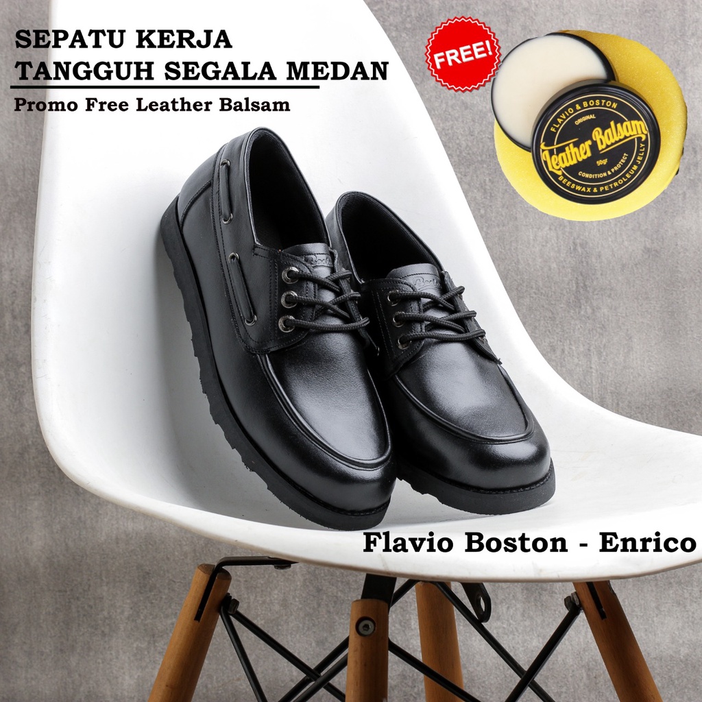 sepatu boat shoes sepatu pantofel pria sepatu kerja pria sepatu kulit asli sepatu formal pria sepatu kantor pria model enrico flavio boston