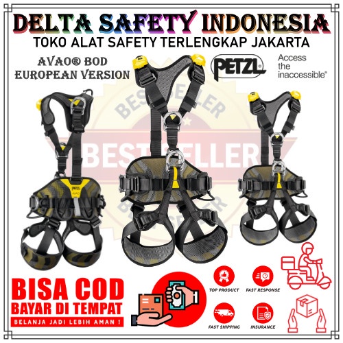 Full Body Harness Petzl Avao Bod Size 1 / Safety Harness Climb Petzl