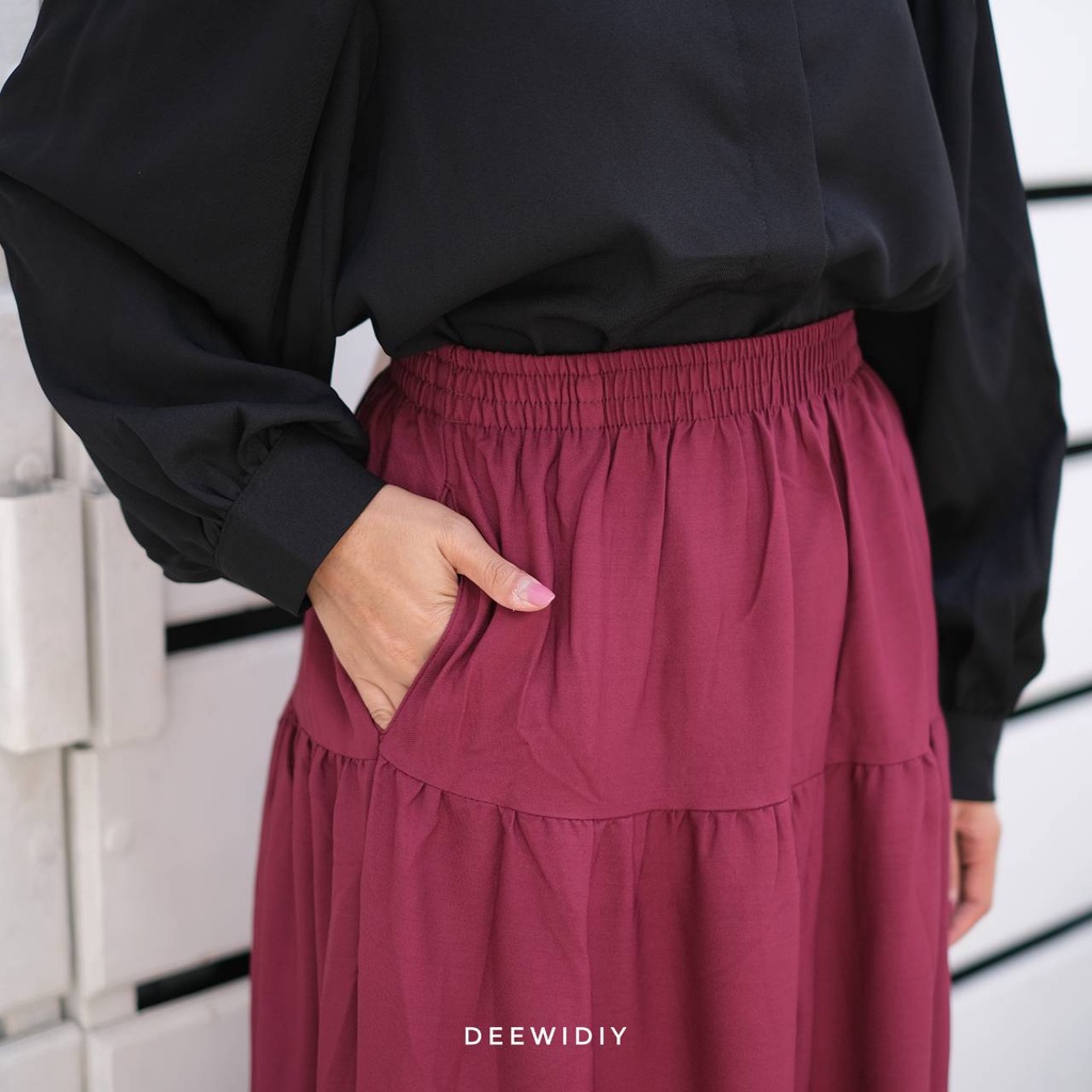 ROK SUSUN REMPEL ROK CANDA ROK REMPEL PANJANG WANITA / CANDY SKIRT DEEWIDIY