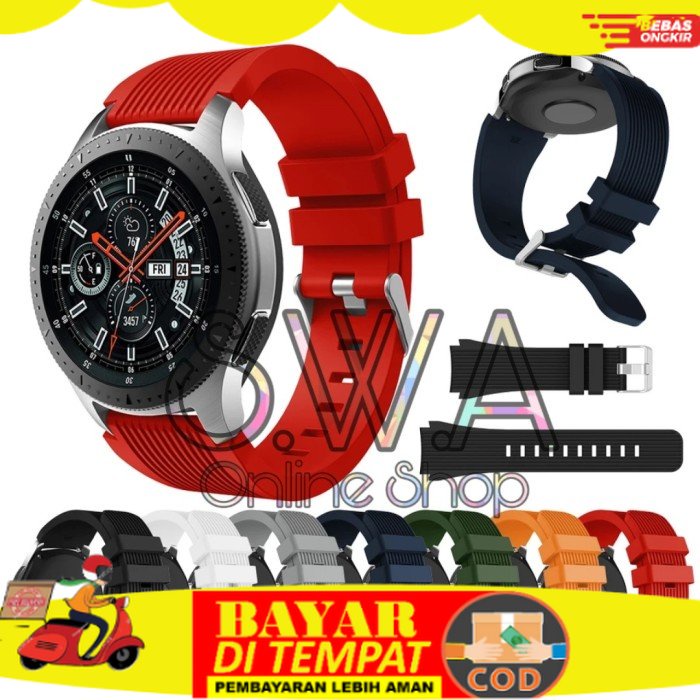 {COD} Samsung Galaxy Watch 46mm Strap Watch Band Model Original Tali Jam - Hitam
