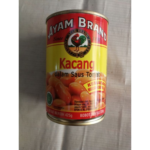 

ayam brand Kacang dalam saus tomat 425gr