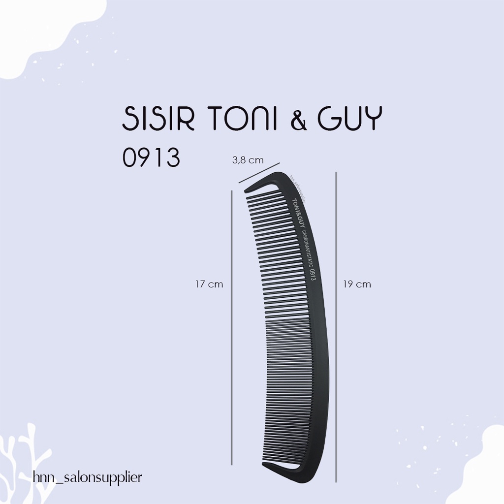 Sisir Salon Barbershop Barber Salon Rambut Carbon Antitastic Toni and Guy 0913