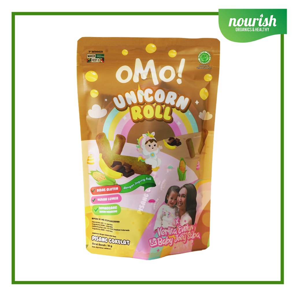 OMO ! OMO Unicorn Roll - Omo Healthy Snack Sehat Bayi Anak 25g