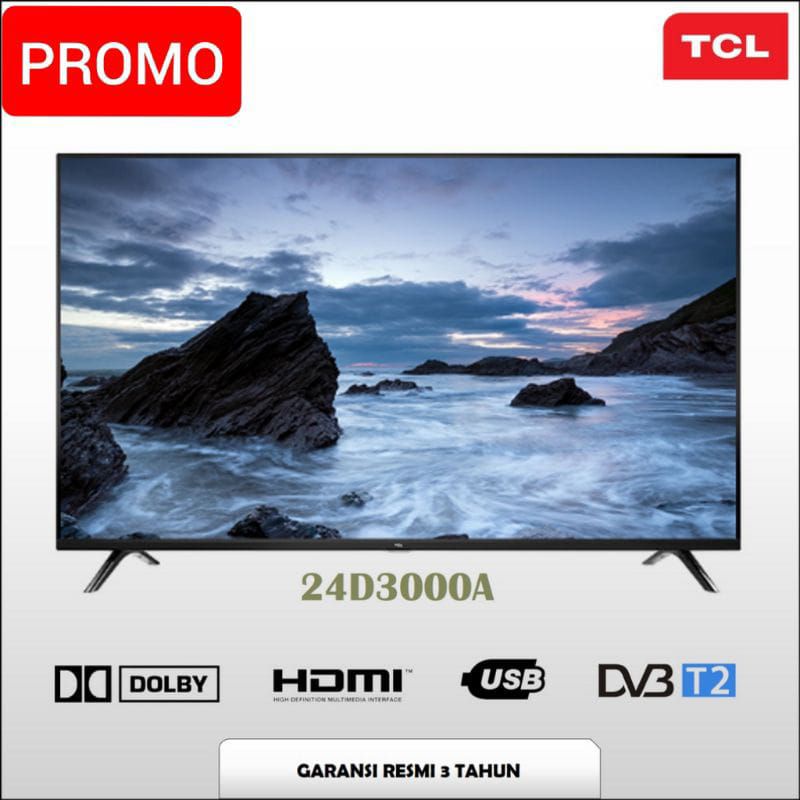 TV LED DIGITAL 24 INCH TCL 24D3000