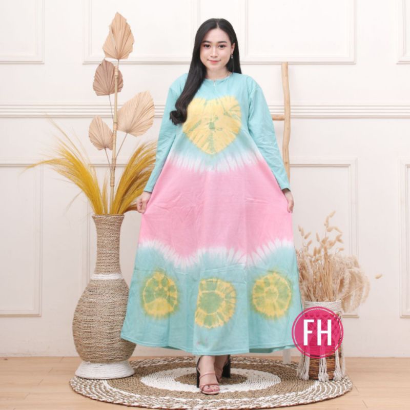 DASTER KAOS JUMBO TIEDYE KEKINIAN LENGAN PANJANG BUSUI LD 120 TERBARU