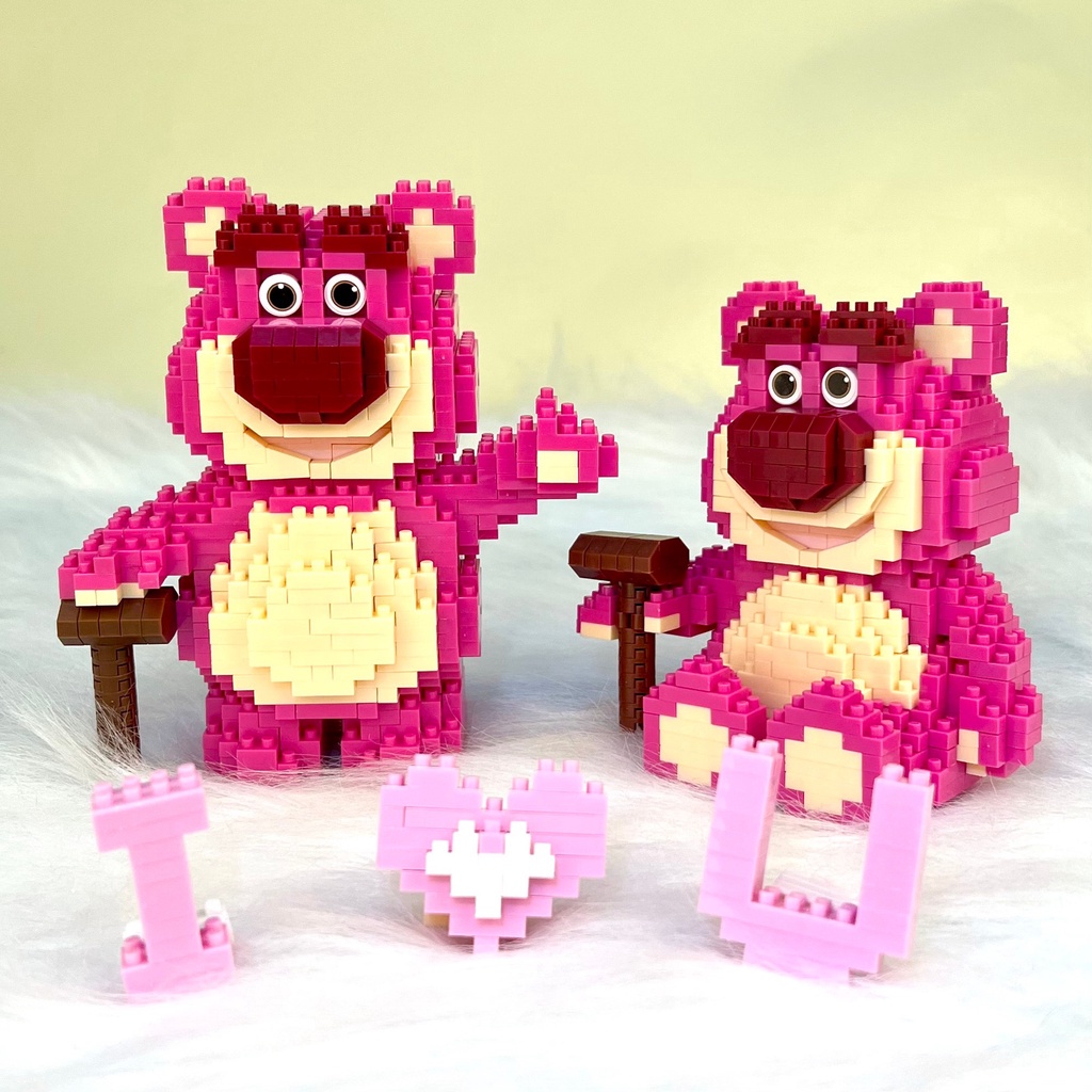 Mainan Balok Lotso Balok Mainan Edukasi Anak Perempua DIY 3DPuzzle Brick Mini