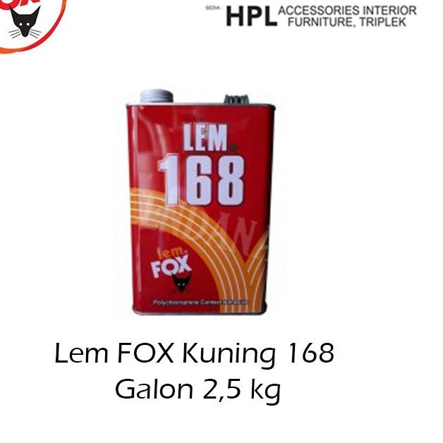 

Lem FOX Kuning 168 GALON 2.5 Kg