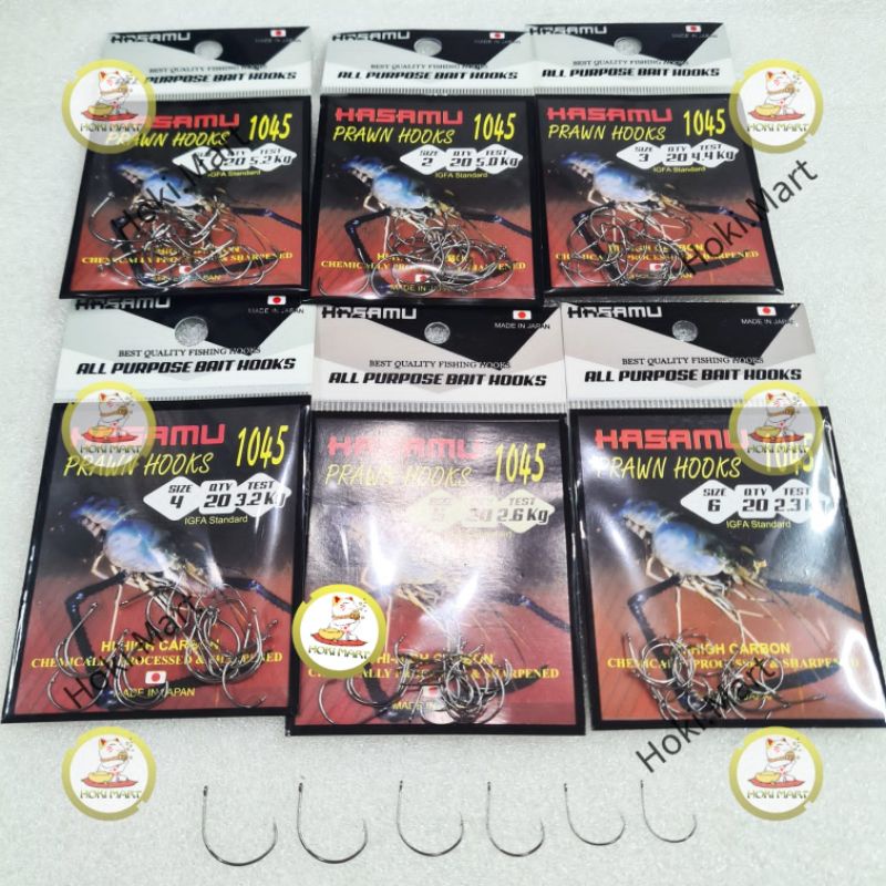 mata kail udang hasamu prawn MADE IN JAPAN / mata pancing udang TAJAM