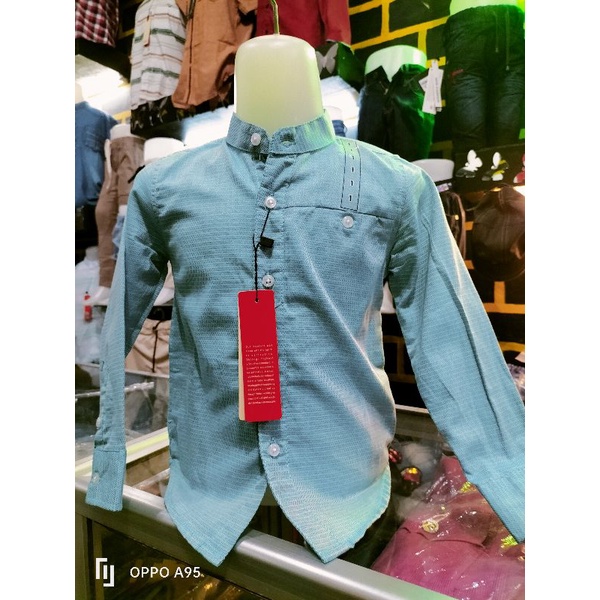 kemeja EZIO anak cowok premium murah