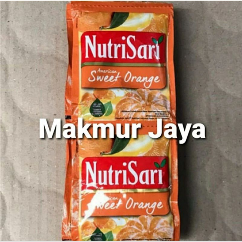 

Jus NUTRISARI Sweet Orange 14 gr1 Renteng Isi 10 Sachet