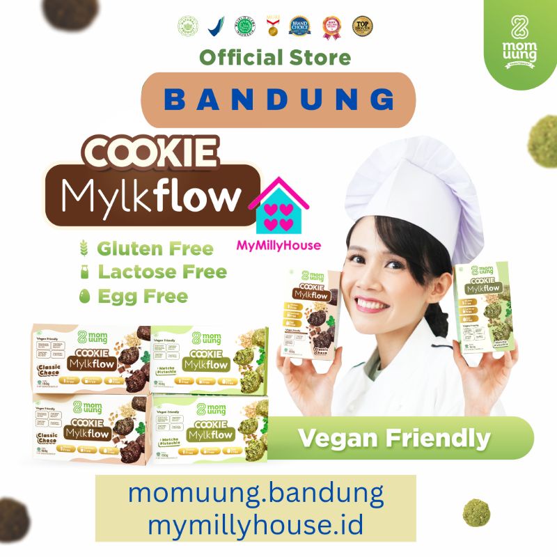 Mom Uung Cookies Mylkflow Pelancar Asi / Momuung Cookie Kukis Sehat Asi Booster 150gr CLASSIC CHOCO