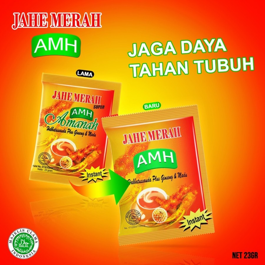 

Jahe merah AMH 20 gr isi 10 sachet