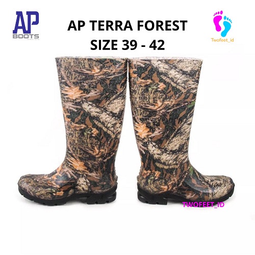 SEPATU BOOTS TACTICAL BERBURU AP TERRA FOREST - SEPATU KARET AP FOREST