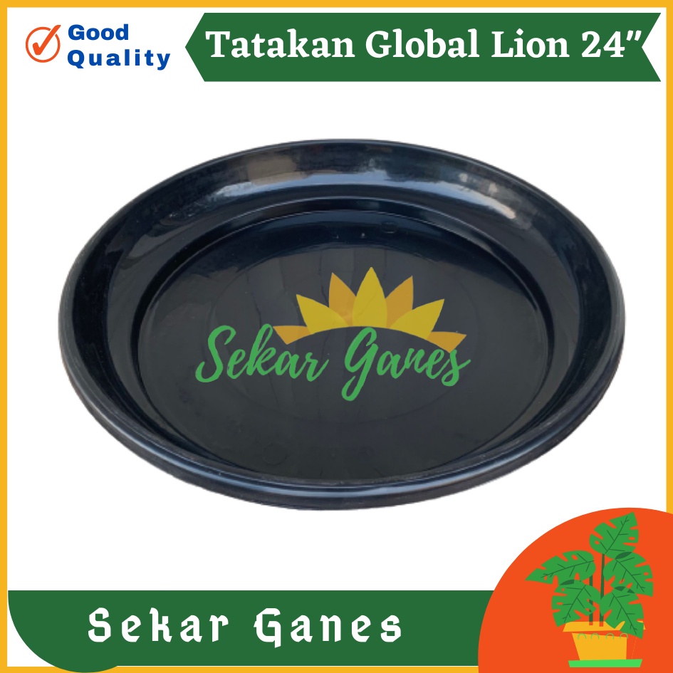 PROMO Tatakan Pot Hitam Global Lion 60 cm 24 inch Tatakan Pot Bunga 30 Panjang Besi 40 Kayu 25 20 Kotak-TATAKAN 24&quot; (24inc /50cm) alas pot besar untuk pot ukuran 50 - 70