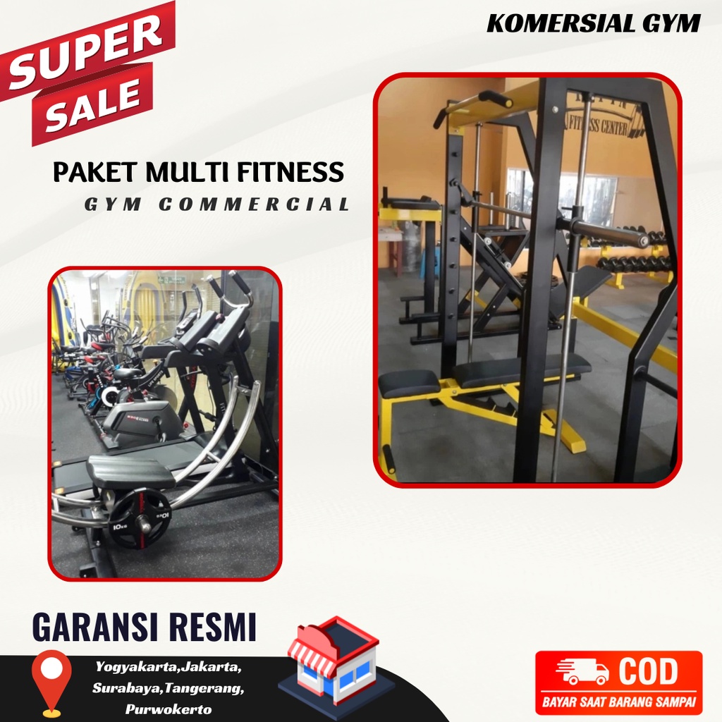 Jual Alat gym komersial multi fitness garansi resmi | Shopee Indonesia