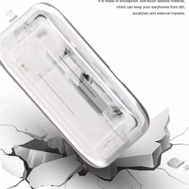 Case Casing Silicon Protective Nothing Ear 1 + Carabiner - transparant