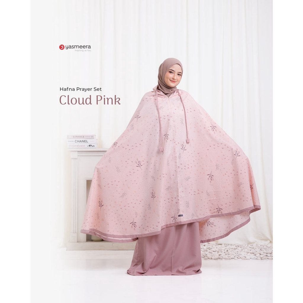 Yasmeera Mukena Traveling Dewasa Couple Anak Hafna Prayer Set 2in1 Motif Cantik Pakai Resleting Free