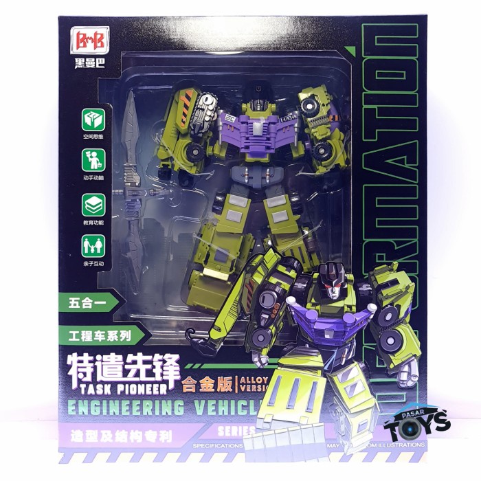 BMB Deformation Task Pioneer Transformers Devastator YT04 5 in 1 YT 04