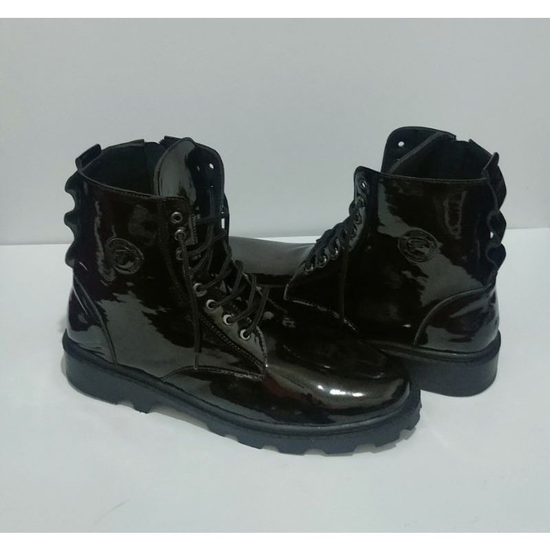 BOOTS UNISEX PRIA WANITA - Sepatu Boots Pria / Wanita Korea Style BTS Tali Resleting  Terkini