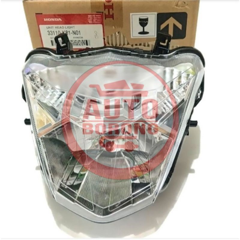 33110 K81 N01 Reflektor Lampu All New Beat ESP Beat Street 2017 Honda Original Genuine Part