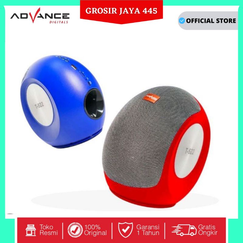 READY STOCK ADVANCE T522 Bluetooth Speaker Music Box Speaker Portable blutot Sub woofer Karaoke USB Radio Garansi Resmi 1 tahun