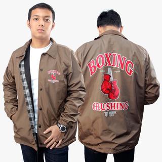 Jacket-Moral Flat-Windbreaker Jacket-Boxing-Coklat Tan