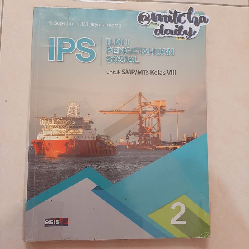 Buku IPS SMP kelas 8 VIII Bekas Ilmu Pengetahuan Sosial Esis Penerbit Erlangga