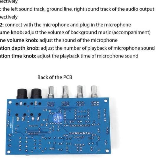 KIT ECHO MIC AUDIO REVERB XH-M173 PT2399 MICROPHONE