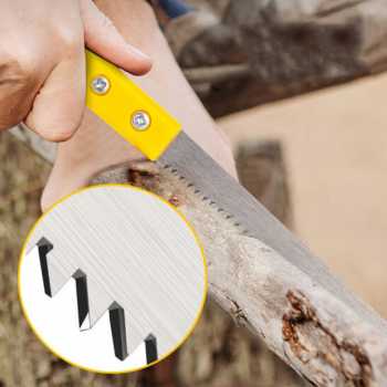 Gergaji Tangan Super Tajam Kuat Ringan Serbaguna Multifungsi / Gergaji Portable Potong Kayu Besi Mini kecil Potong Dahan Triplek Simple / Gergaji Tangan Sederhana Manual Woodworking Hand Saw / Graji Mesin Potong Kayu Dahan Ranting / Gergaji Pohon Genggam
