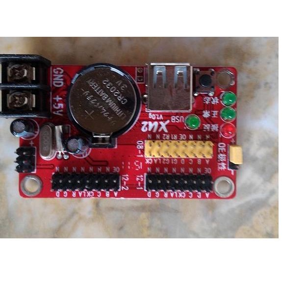 XU2 USB LED Controller Card, Running Text Double Color, LED controller