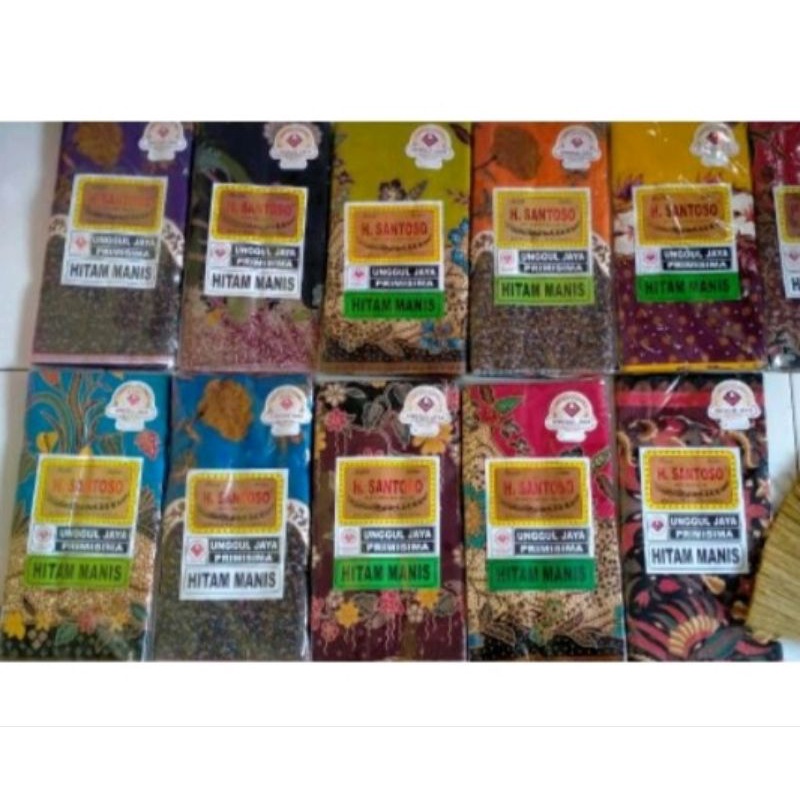 KAIN BATIK PANJANG MERK H.SANTOSO HITAM MANIS UNGGUL JAYA/KAIN JARIK/KAIN SAMPING/KAIN TAPIH