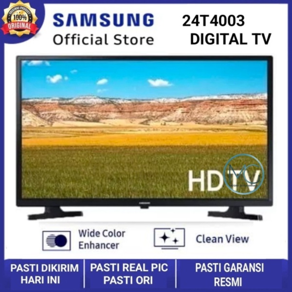 Samsung LED TV 24 Inch 24T4003 USB HDMI Digital TV UA24T4003 - TANPA PENGAMAN Berkualitas
