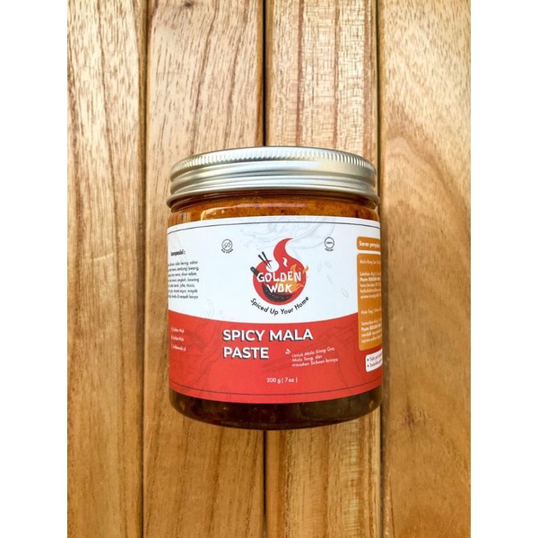 

HALAL Spicy Mala Paste GOLDEN WOK - Bumbu Mala Sichuan Hotpot, Mala Xiang Guo, Mala Tang