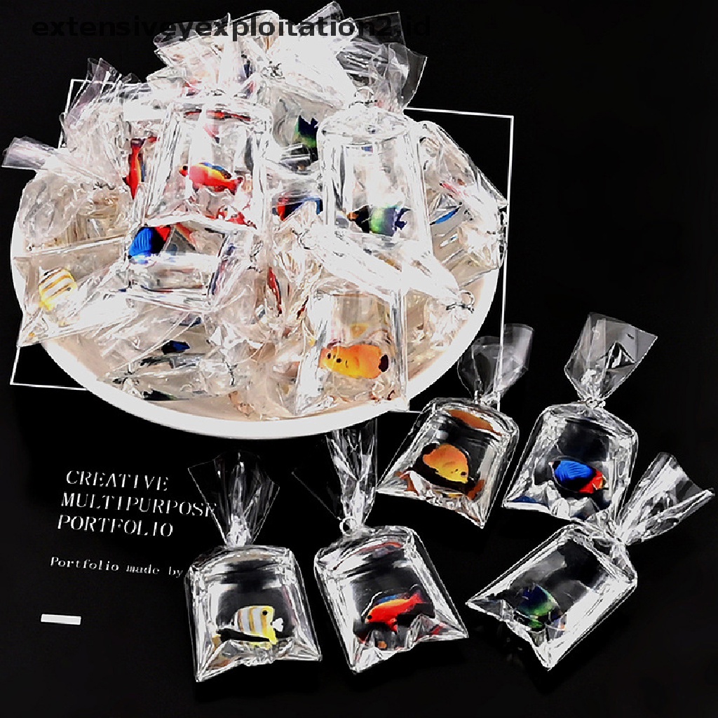 1 PC Gantungan Kunci Bentuk Ikan Mas Bahan Resin