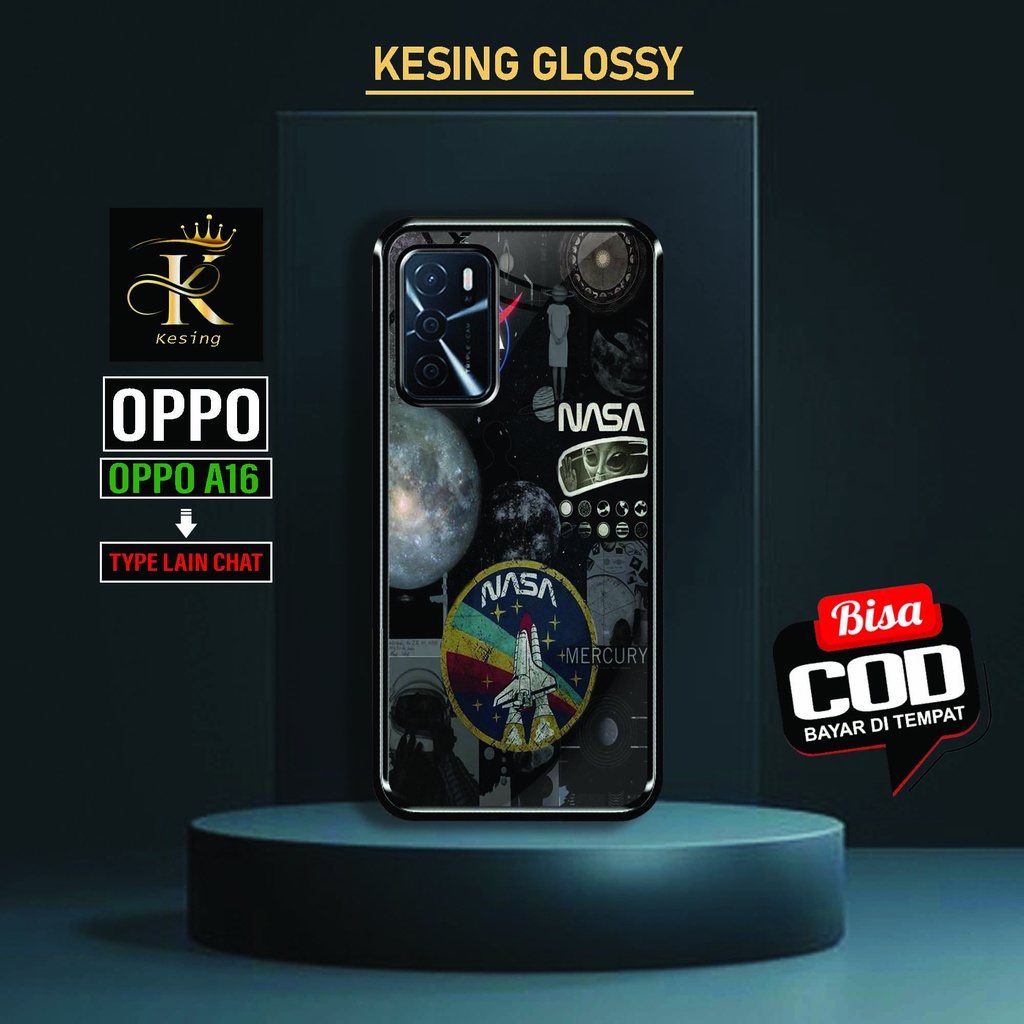 Case Oppo A16 Terbaru - Motif NASA - Fashion Case - Pelindung Hp Oppo - Case Oppo a16 - Silikon Pria
