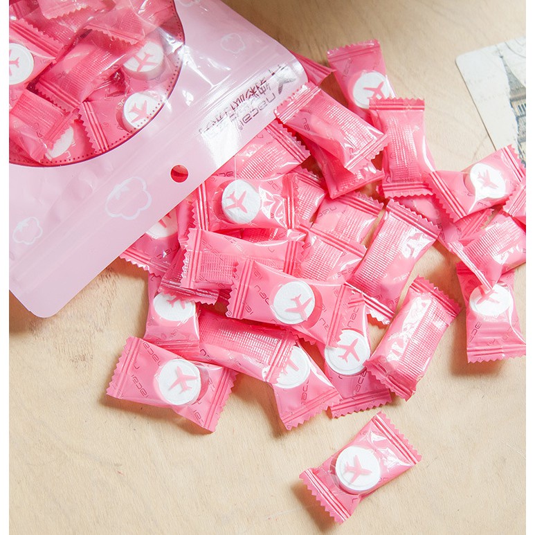 Tisu Wajah Portable Ukuran 24x30cm Tisu Wajah Mini Tissue Premium Bahan Kapas Lembut Untuk Traveling F871