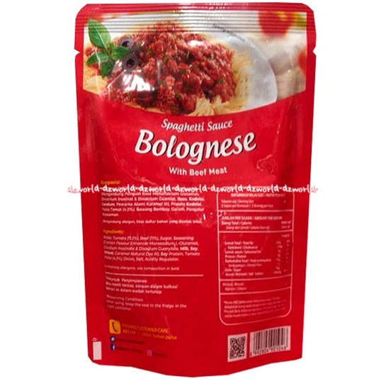 Pronas Saus Spagheti Bolognais 350gr Spageti Bolognase Sauce Dengan Daging Sapi Pronnas Bolognase