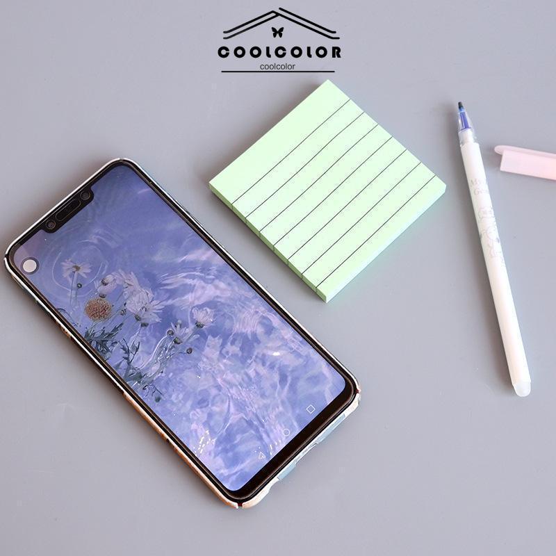COD❤️Simplicity sticky note horizontal sticker notepad post maker stiker massage pesan book note- cl